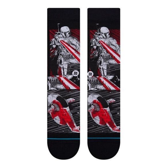 Stance Star Wars Boba Fett Mandalorian Slave I Socks Size Medium M Manga Style - Picture 2 of 9